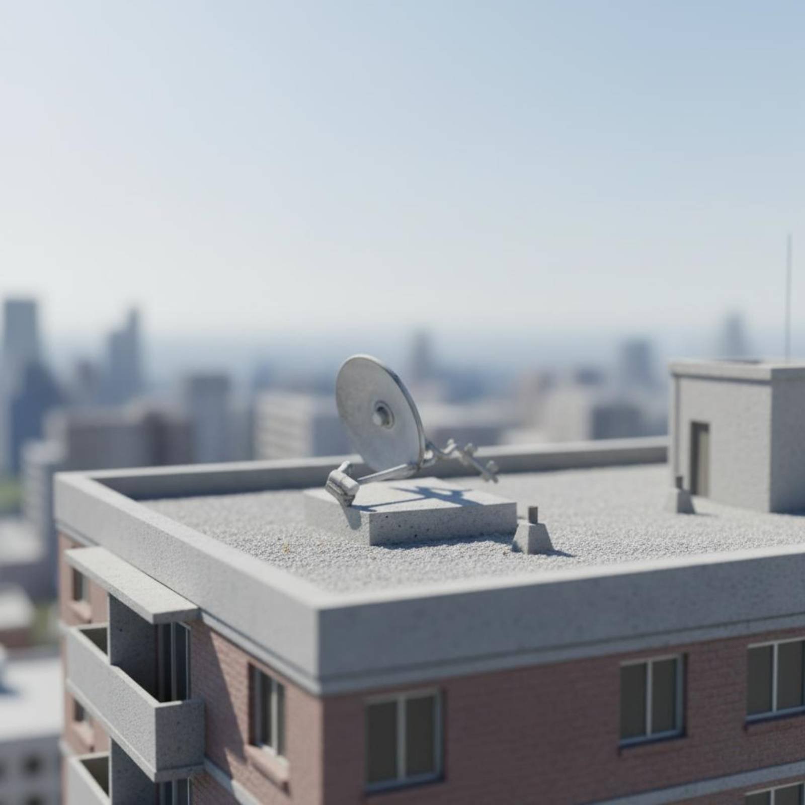 3D Printing Resin - 4 Buah Model Antena Satelit 3D
