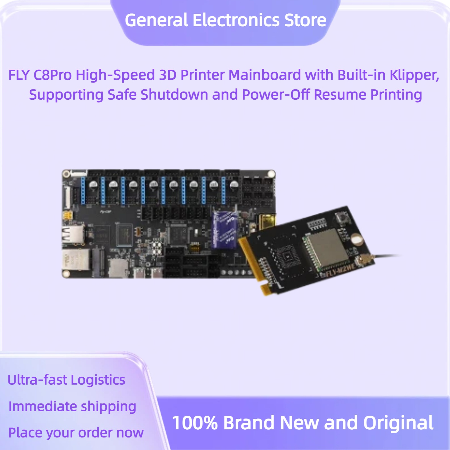 Mainboard Printer 3D FLY C8Pro - 3D Printing Klipper ulasan dan harga