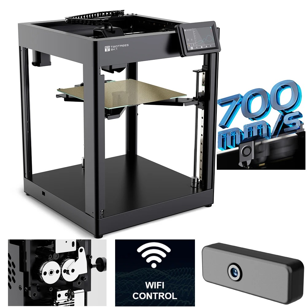 Printer 3D Twotrees SK1 Kecepa - 3D Printing Klipper ulasan dan harga