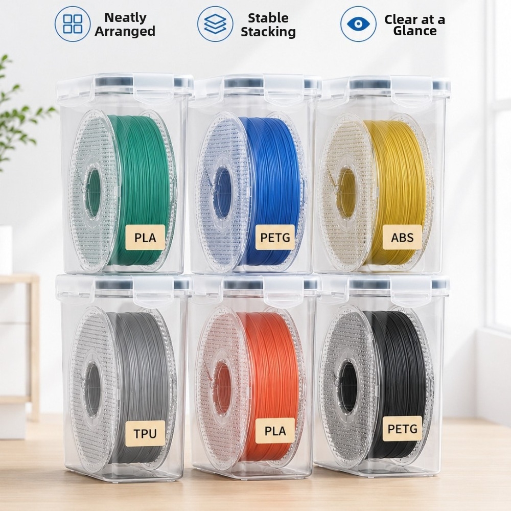 Wadah Filamen Transparan Kedap - 3D Printing With Pp ulasan dan harga